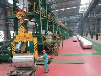 Recoiling process of galvanizing line