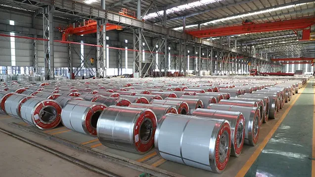 Warehouse of Finished Steel Products
