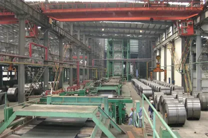 Steel annealing line