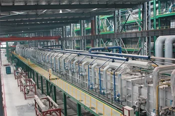 Galvanized steel coil production line